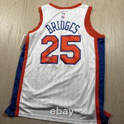 Mikal Bridges Signed New York Knicks Jersey Autographed Road PSA/DNA COA