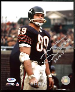 Mike Ditka Signed 8x10 Photo Inscribed HOF PSA DNA COA Autograph Signature Auto