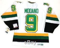 Mike Modano Signed 1991 Stanley Cup Minnesota North Stars Jersey Psa/dna Coa
