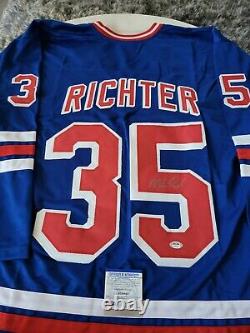 Mike Richter Autographed/Signed Jersey PSA/DNA COA New York Rangers