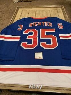 Mike Richter Autographed/Signed Jersey PSA/DNA COA New York Rangers
