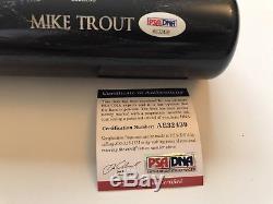 Mike Trout Angels Signed Bat Old Hickory Fullsize Bat Coa Psa/dna