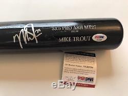 Mike Trout Angels Signed Bat Old Hickory Fullsize Bat Coa Psa/dna