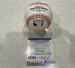 Mike Trout Authographed Baseball With PSA/DNA COA