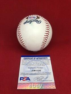 Mike Trout Signed Engraved Baseball ROMLB PSA/DNA COA #27 Angels MLB MVP