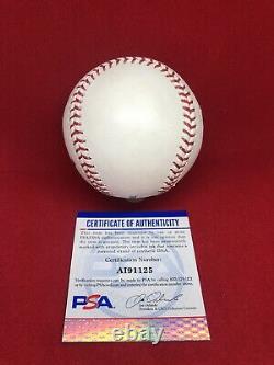 Mike Trout Signed Engraved Baseball ROMLB PSA/DNA COA #27 Angels MLB MVP