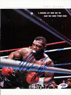 Mike Tyson Autographed Signed Magazine Page Photo Vintage PSA/DNA COA Q65572