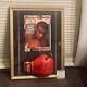 Mike Tyson Signed 17x22 Framed Boxing Glove Display With Magazine With Psa/dna Coa