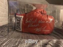 Mike Tyson Signed Boxing Glove Inscribed BADDEST MAN ON THE PLANET PSA/DNA COA