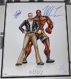 Mike Tyson & Stan Lee Signed 16x20 Photo PSA/DNA COA Limited Edition Auto'd #/50