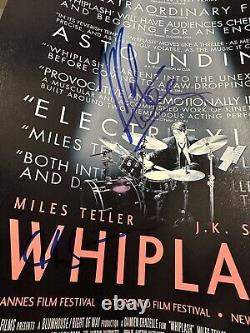 Miles Teller & JK Simmons Signed Whiplash (12x18) Poster PSA/DNA COA