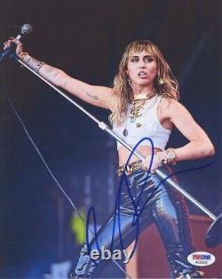 Miley Cyrus 8X10 Photo Hand Signed Autographed PSA/DNA COA