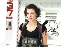 Milla Jovovich Autographed Signed 11x14 Photo Authentic PSA/DNA COA AFTAL