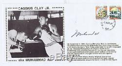 Muhammad Ali Signed Envelope Card 5-9-90 Cassius Clay AUTO Goldin PSA DNA COA