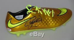 NEYMAR JR Hand Signed Gold Soccer boot + PSA DNA COA BUY GENUINE