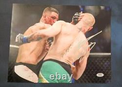 Nate Diaz Ufc Signed Autograph 11x14 Photo Picture Psa/dna Coa