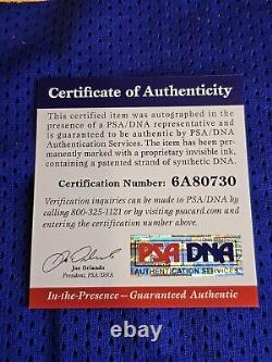 Nate Thurmond Autographed/Signed Jersey PSA/DNA COA Blue Custom Jersey