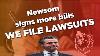 Newsom Signs More Bills We File Lawsuits