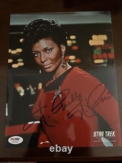 Nichelle Nichols Star Trek Uhura Hand Signed in Person Rare PSA/DNA COA 8x10