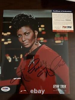 Nichelle Nichols Star Trek Uhura Hand Signed in Person Rare PSA/DNA COA 8x10