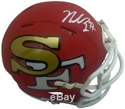 Nick Bosa Autographed San Francisco 49ers AMP Football Mini Helmet PSA DNA COA