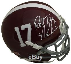 Nick Saban Autographed Alabama Signed Football Mini Helmet Roll Tide PSA DNA COA