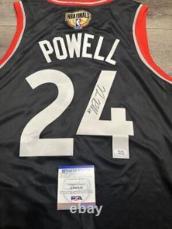 Norman Powell Signed Autographed Toronto Raptors Jersey Psa/Dna Coa Champs