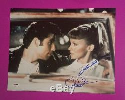 Olivia Newton John And John Travolta Signed Grease 11 X 14 Photo Psa/dna Coa