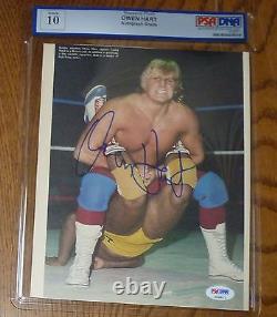 Owen Hart Signed 8x10 Magazine Photo PSA/DNA Gem Mint 10 COA Autographed WWE WWF