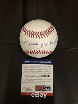 Ozzie Albies Signed Auto Romlb Baseball Full Name Psa Dna Coa Proof Future Mvp