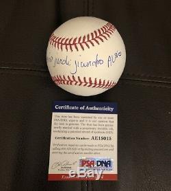 Ozzie Albies Signed Auto Romlb Baseball Full Name Psa Dna Coa Proof Future Mvp