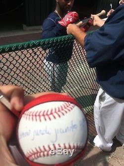 Ozzie Albies Signed Auto Romlb Baseball Full Name Psa Dna Coa Proof Future Mvp