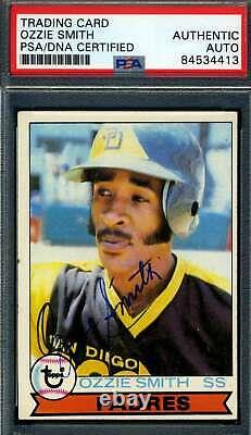Ozzie Smith PSA DNA Coa Signed 1979 Topps Rookie Autograph