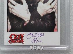 Ozzy Osbourne Signed Psa/dna Coa Slabbed Photo Autographed Black Sabbath Band