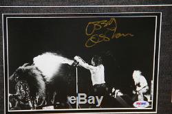 Ozzy Osbourne autographed framed backstage pass ticket stub PSA DNA COA patch