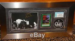 Ozzy Osbourne autographed framed backstage pass ticket stub PSA DNA COA patch