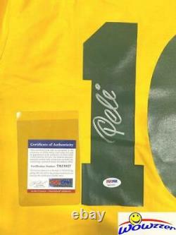 PELE #10 Authentic SIGNED Brazil Soccer Jersey PSA DNA Authenticated COA AUTO