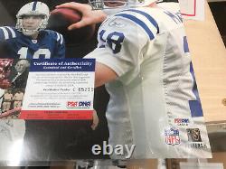 PEYTON MANNING SIGNED AUTO AUTOGRAPH TENNESSEE PSA DNA COA HOF Reebok Poster