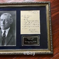 PSA/DNA COA President WOODROW WILSON Scarce Handwritten AUTOGRAPH letter SIGNED