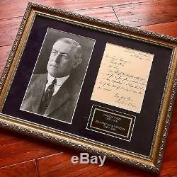 PSA/DNA COA President WOODROW WILSON Scarce Handwritten AUTOGRAPH letter SIGNED