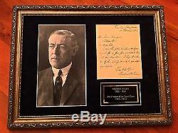 PSA/DNA COA President WOODROW WILSON Scarce Handwritten AUTOGRAPH letter SIGNED