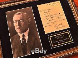 PSA/DNA COA President WOODROW WILSON Scarce Handwritten AUTOGRAPH letter SIGNED