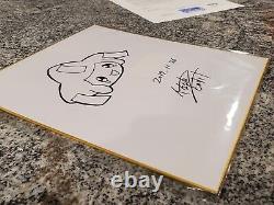 PSA DNA COA Signed Autograph Sanosuke Sakuma Shikishi Art Artwork Jirachi Sketch