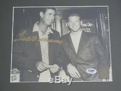 PSA DNA TED WILLIAMS SIGNED 8x10 PHOTO FRAMED WITH MANTLE 2 COA AUTOGRAPH HOF