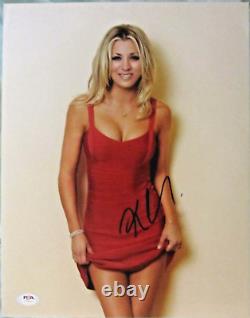 PSA KALEY CUOCO SIGNED 11 X 14 PHOTO PSA/DNA CERTIFIED #AH50641 WithCOA