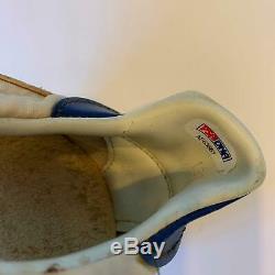 Pair Of (2) 1986 Gary Carter Signed Game Used Baseball Cleats PSA DNA COA Mets