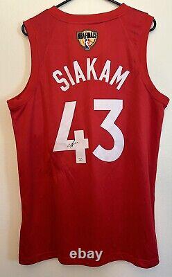 Pascal Siakam Signed Toronto Raptors Finals Jersey Autographed PSA/DNA COA