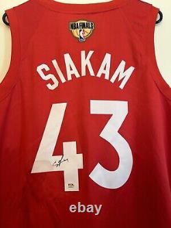 Pascal Siakam Signed Toronto Raptors Finals Jersey Autographed PSA/DNA COA