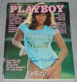 Patti Mcguire Signed Auto'd Psa/dna Coa Playboy Magazine June 1977 Pmoy Rare