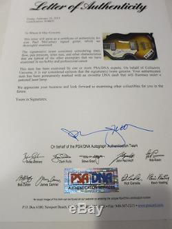 Paul McCartney signed Hofner bass guitar PSA/DNA coa + Proof! Beatles autograph